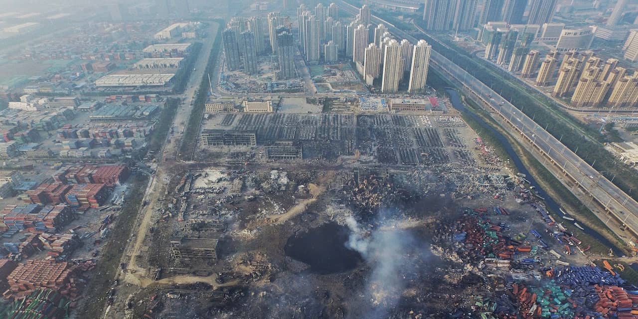 Twaalf mensen vast voor explosies Tianjin