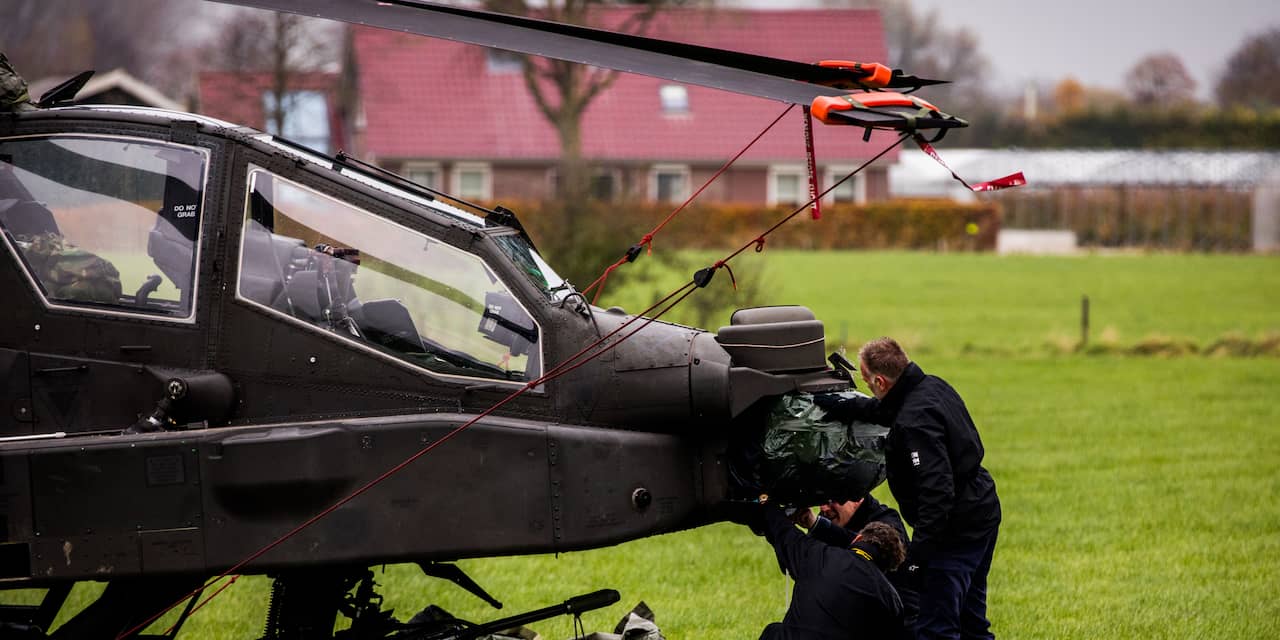 Piloten Apache niet vervolgd voor vliegen tegen stroomdraad bij Culemborg