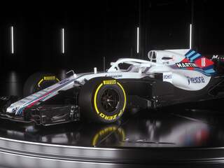 Formule 1-team Williams presenteert nieuwe auto met witte halo