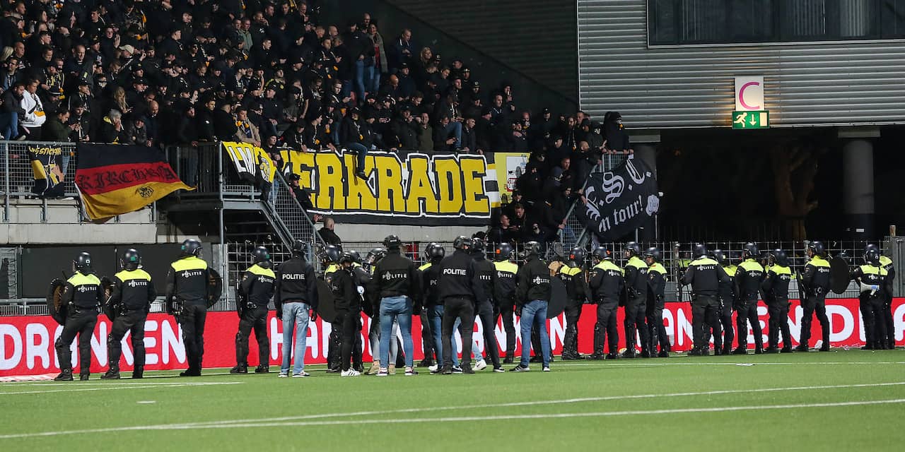 Derby MVV-Roda JC definitief gestaakt wegens ongeregeldheden op tribunes