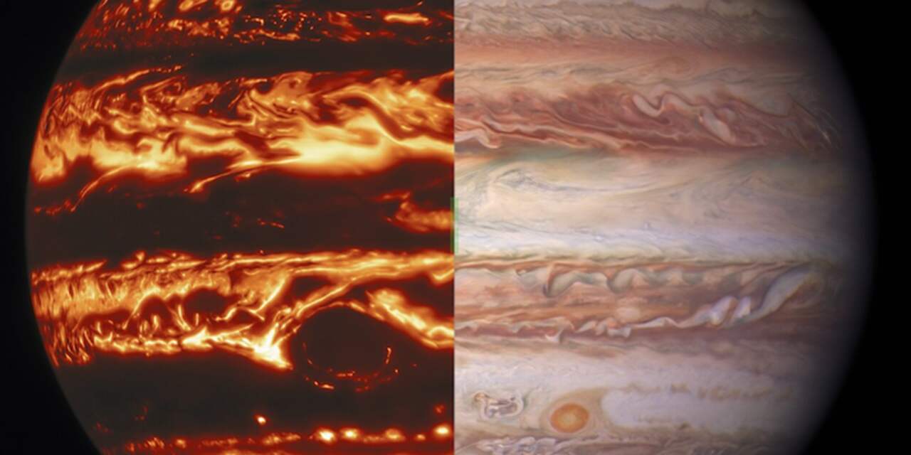 Eeuwige rode storm op Jupiter blijkt veel dieper dan gedacht