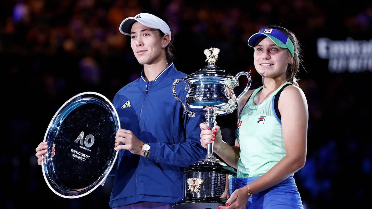 Garbine Muguruza en Sofia Kenin - geëmbed van nu.nl