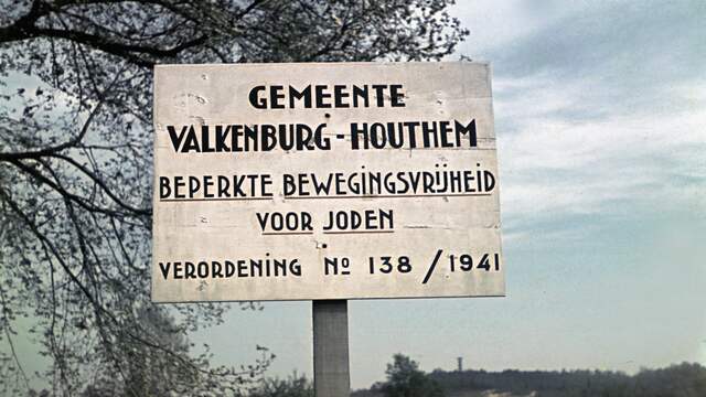 1941: 'Beperkte bewegingsvrijheid voor Joden' in Valkenburg-Houthem.