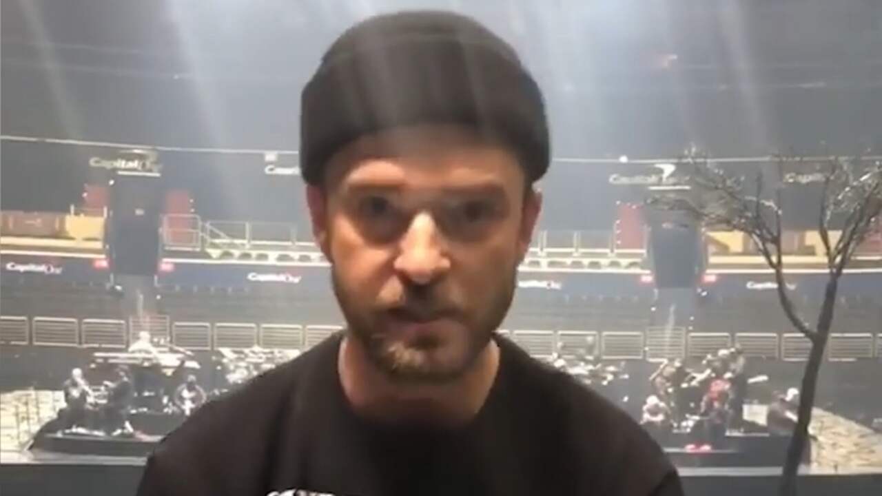 Beeld uit video: Justin Timberlake vertelt op Instagram dat hij weer gaat optreden