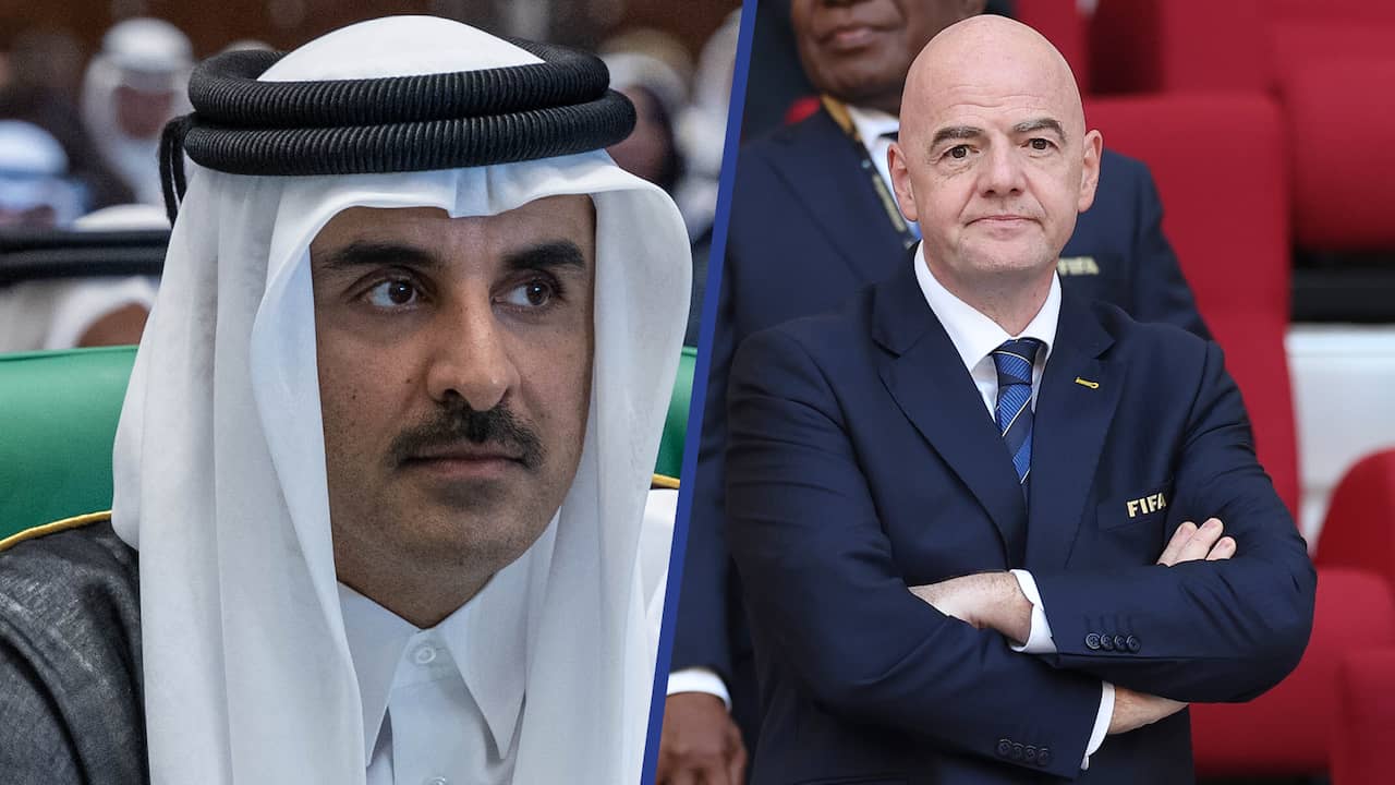 Beeld uit video: Qatarese emir en FIFA boos: WK loopt pr-technisch niet zoals gehoopt