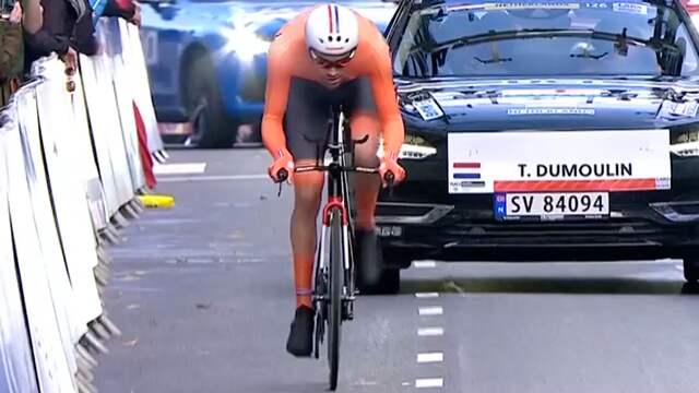 De winnende tijdrit van kersverse wereldkampioen Tom Dumoulin