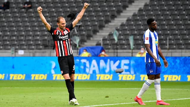 Bas Dost was dit seizoen goed voor vier treffers in de Bundesliga.