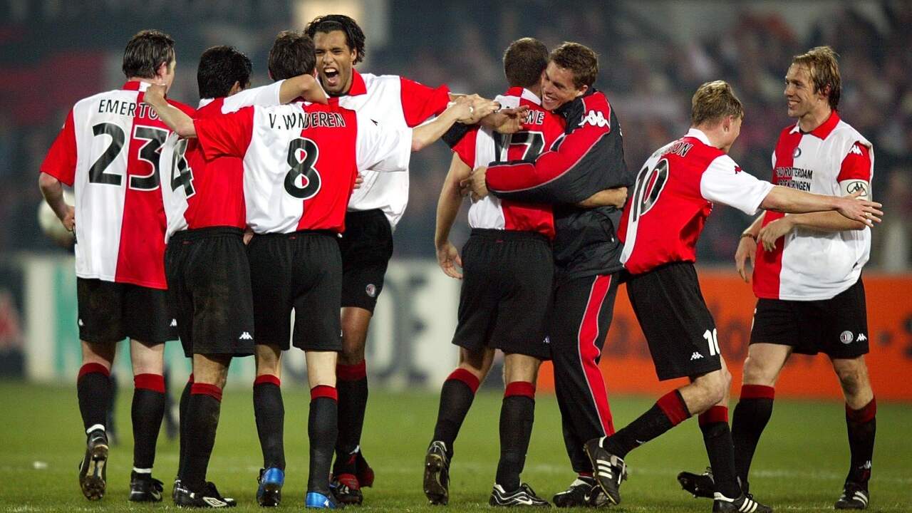 Pierre van Hooijdonk schoot Feyenoord met een rake vrije trap in de finale tegen Borussia Dortmund naar de UEFA Cup-zege.