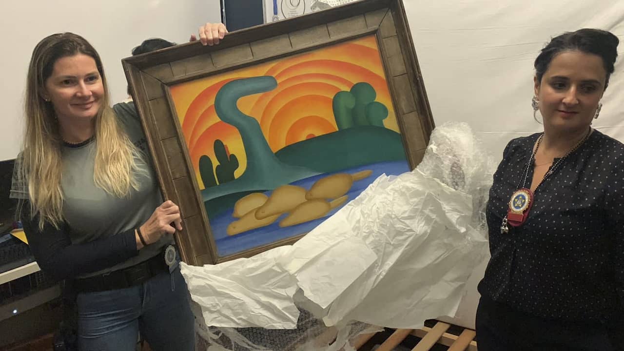 Brazilian police find 57 million euros stolen painting under a scammer’s bed  NOW