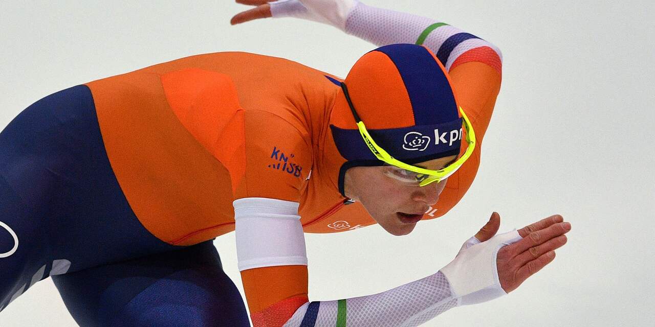 Leenstra pakt EK-brons op 1000 meter, bijrol Nederlandse mannen