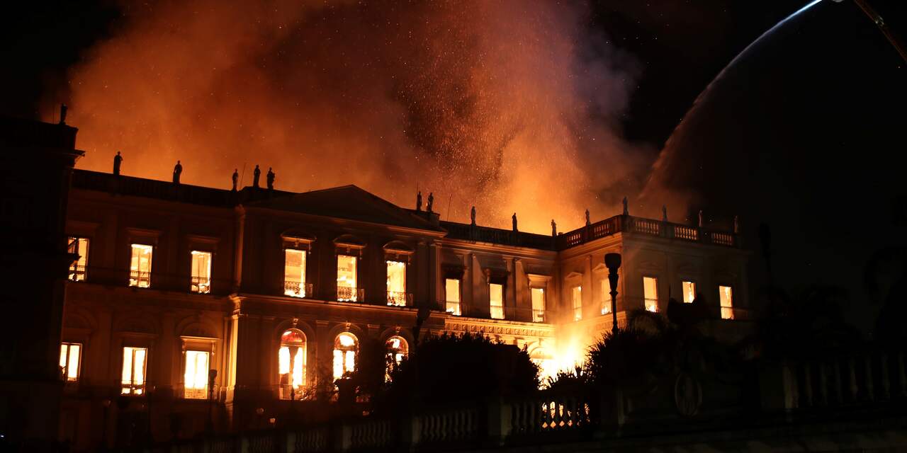 Grote brand uitgebroken in Nationaal Museum van Brazilië
