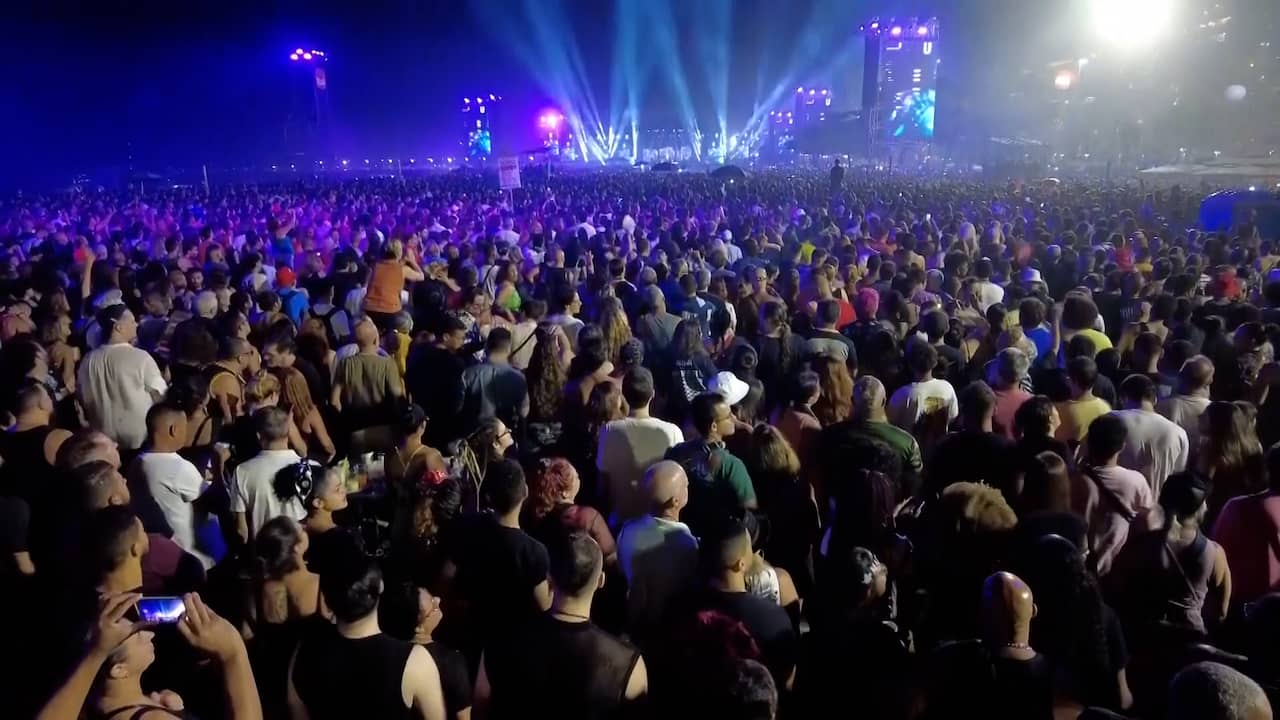 Beeld uit video: Meer dan 1,5 miljoen mensen bij megaconcert Madonna op Copacabana-strand