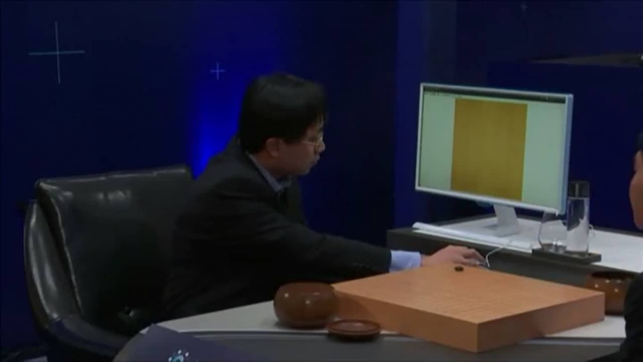 Beeld uit video: Computer Google speelt wedstrijd met Go-grootmeester