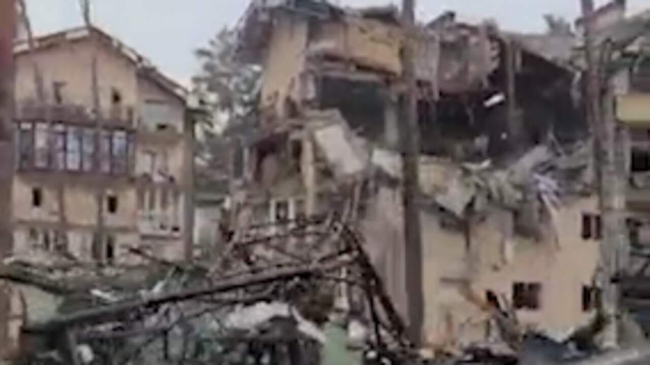 Beeld uit video: Bombardementen laten Oekraïense steden in puin achter