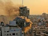 Aanval Israël op toren Hamas in Gaza
