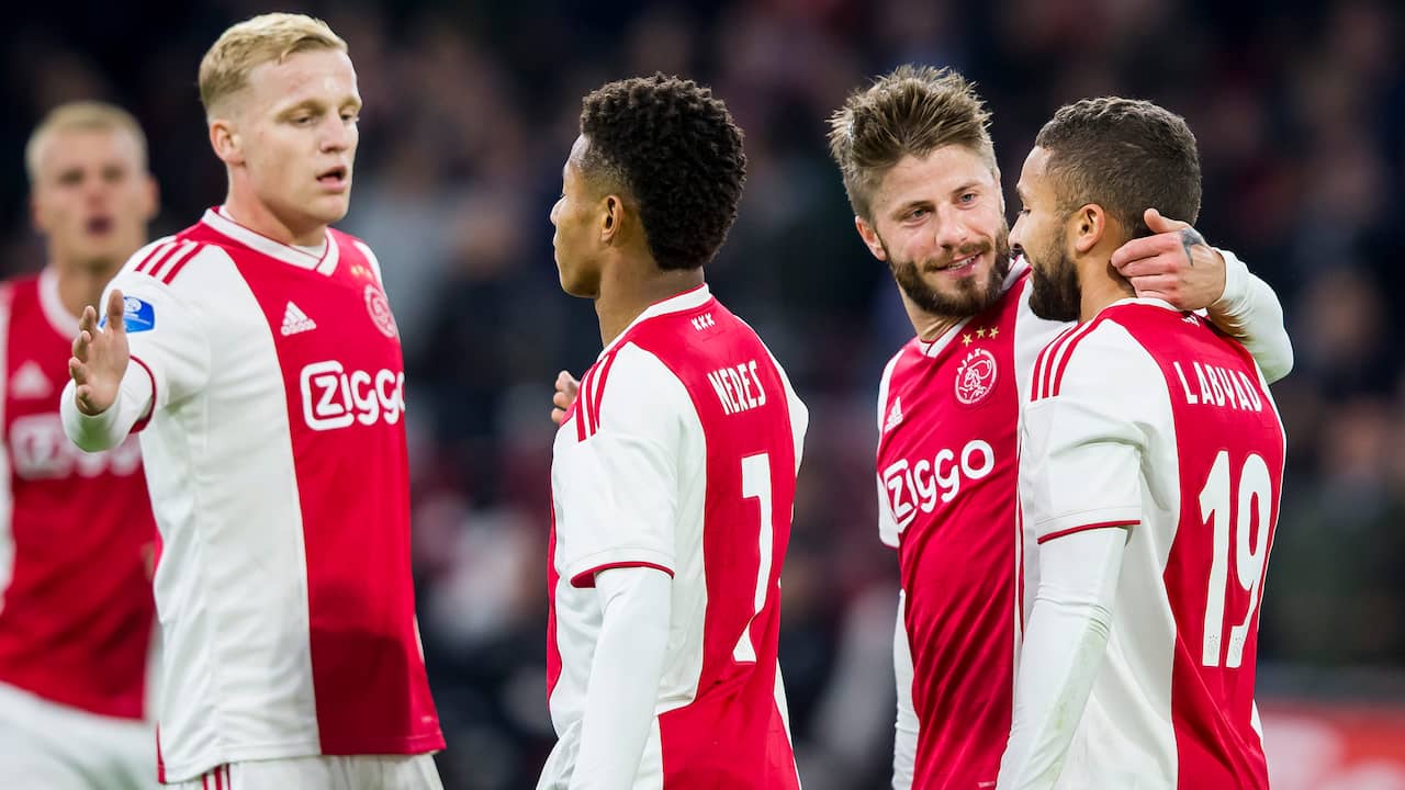 Ajax ontdoet in KNVB-beker moeiteloos van Go Ahead | Voetbal | NU.nl