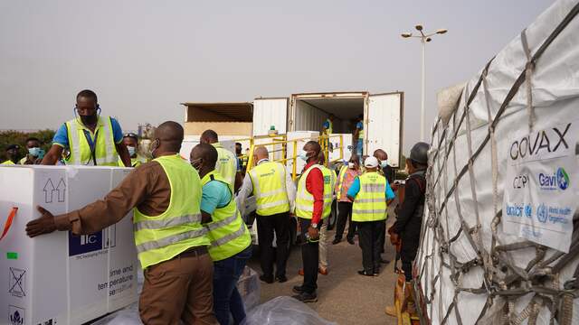 Ghana ontving op 24 februari als eerste een levering gratis coronavaccins.