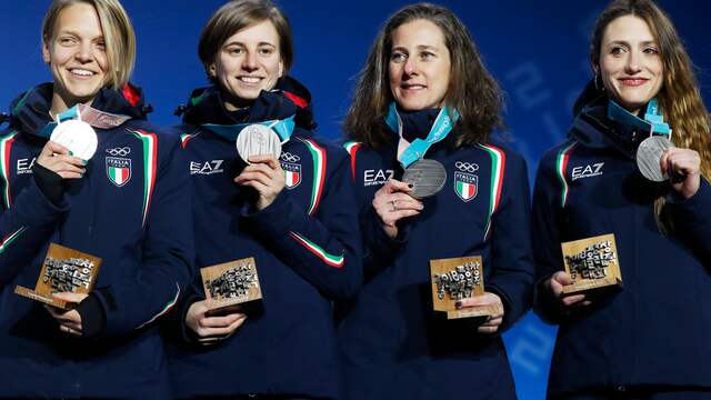 Italië legde beslag op het zilver.