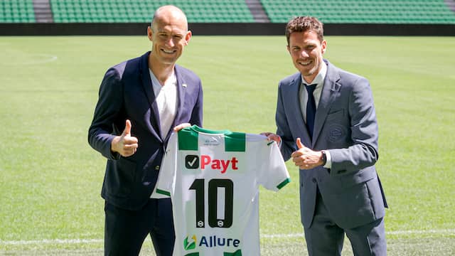 Arjen Robben en Mark-Jan Fledderus.