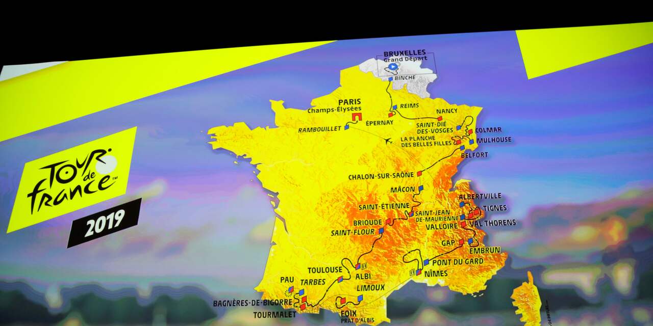 Dit zijn de etappes van de Tour de France 2019