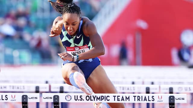 Brianna McNeal is de regerend olympisch kampioen op de 100 meter horden.