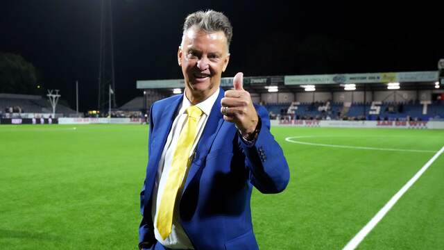 Zodoende was het een geslaagde avond voor Van Gaal.