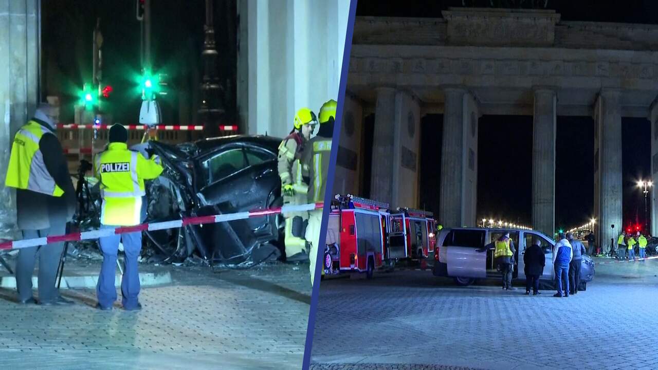 Beeld uit video: Ravage na dodelijke aanrijding bij Brandenburger Tor in Berlijn