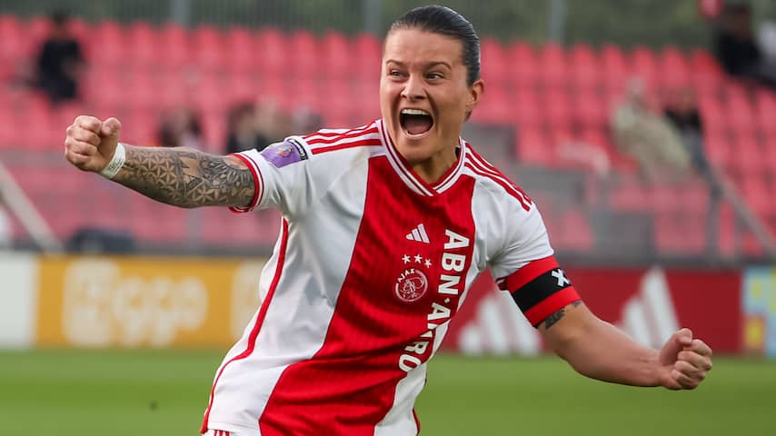 Ajax Vrouwen mag nog dromen van titel: 'Hopelijk helpt Telstar ons een beetje'