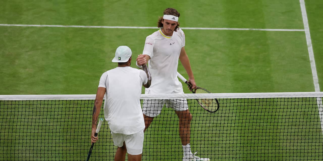Kyrgios en Tsitsipás krijgen boete voor onsportief gedrag op Wimbledon