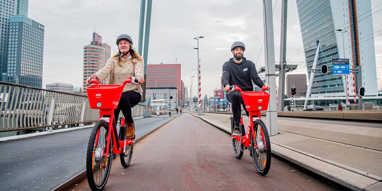 Uber introduceert nieuwe dienst met elektrische deelfietsen in Rotterdam