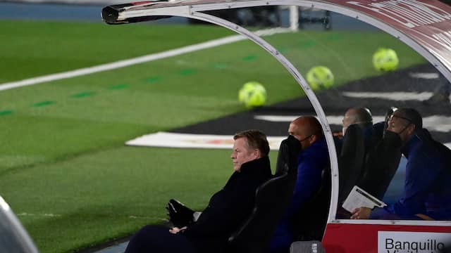 Ronald Koeman zag in Madrid een einde komen aan een fraaie reeks.