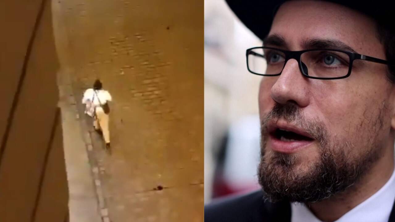 Beeld uit video: Rabbijn: 'Ik zag dader op cafégangers schieten'