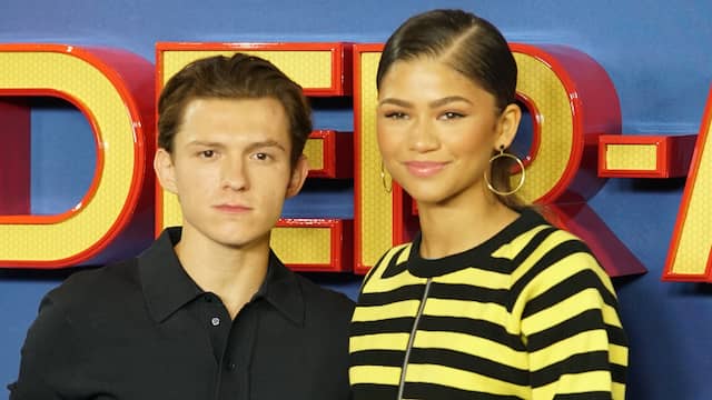 Tom Holland en Zendaya tijdens een evenement rondom de release van Spider-Man: Homecoming in 2017.