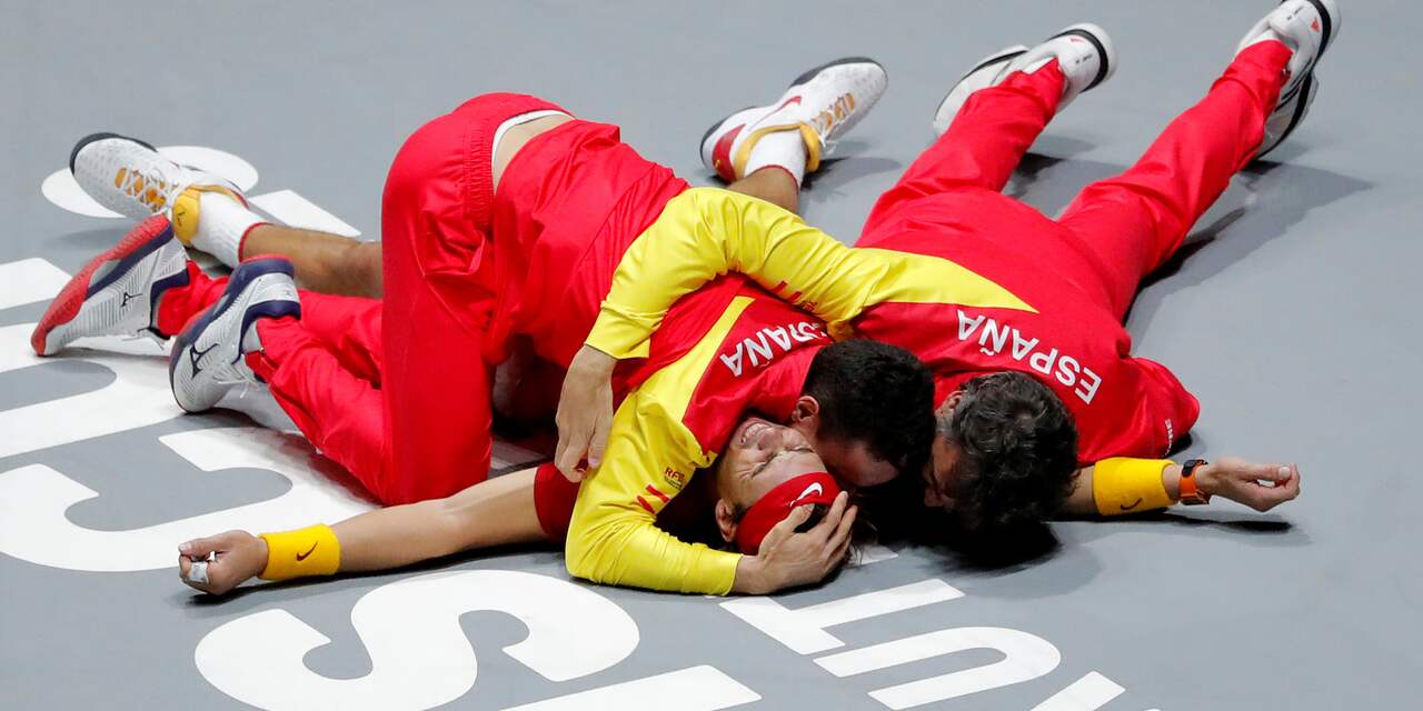 Nadal wint met Spanje voor eigen publiek eerste editie Davis Cup Finals