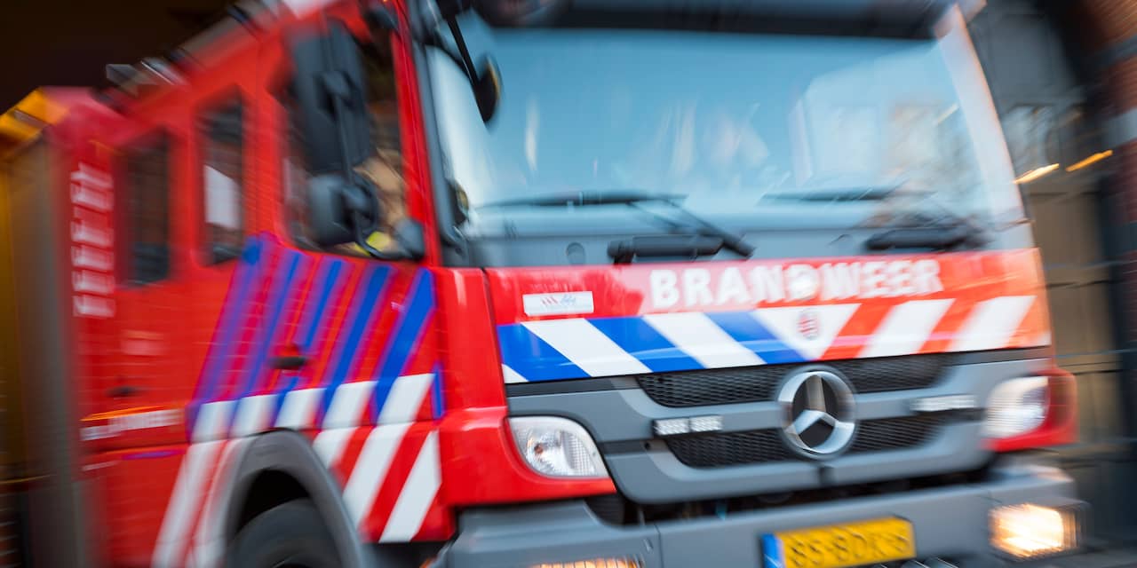 Auto in brand gevlogen op Europaweg