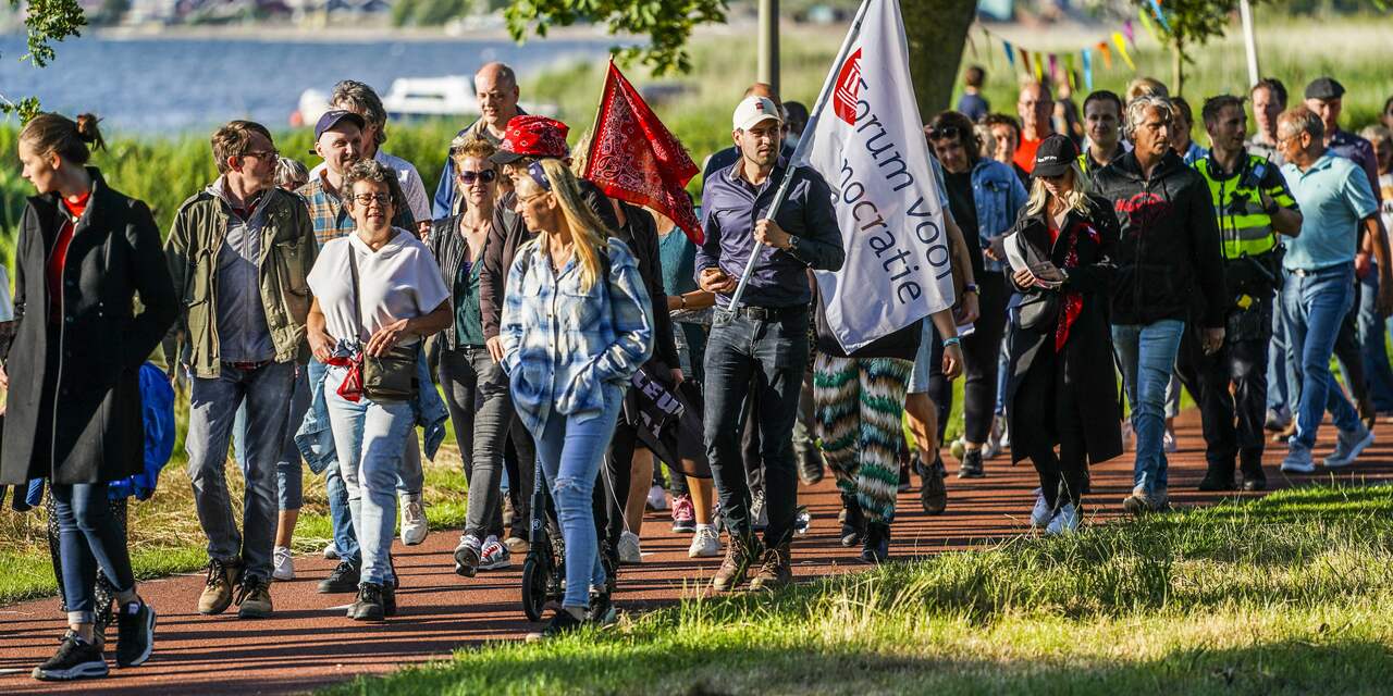 Protestmars in Harderwijk rustig verlopen, burgemeester opgelucht