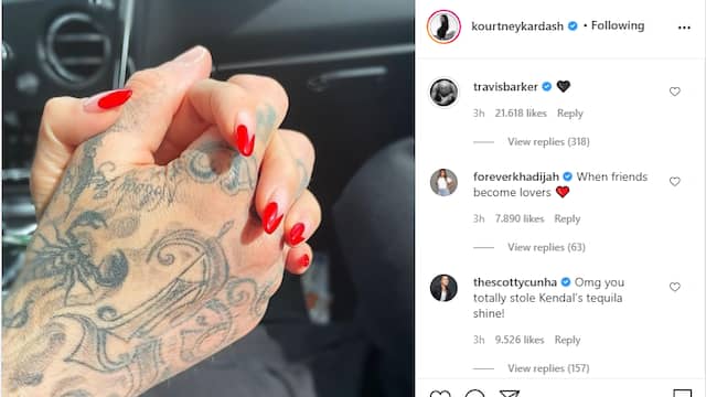 Kourtney Kardashian plaatste een foto zonder tekst. Bron: Instagram/Kourtney Kardashian
