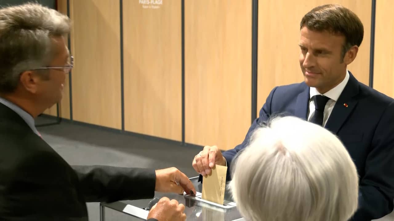 Beeld uit video: Macron verliest absolute meerderheid in Frans parlement