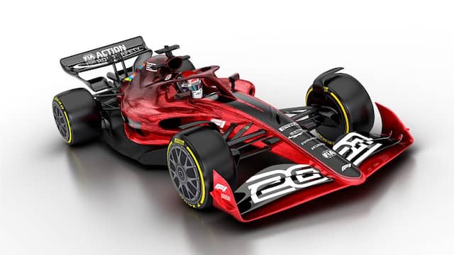 An animation of what Formula 1 should look like in 2022.  A large part of the coming season will be devoted to the development of these new cars.