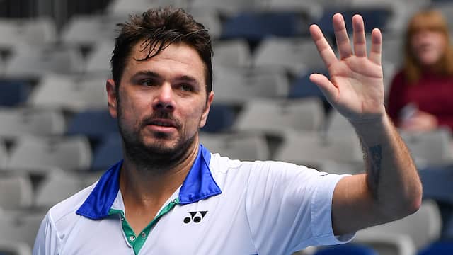 35-year-old Stan Wawrinka qualified for the second round in three sets.