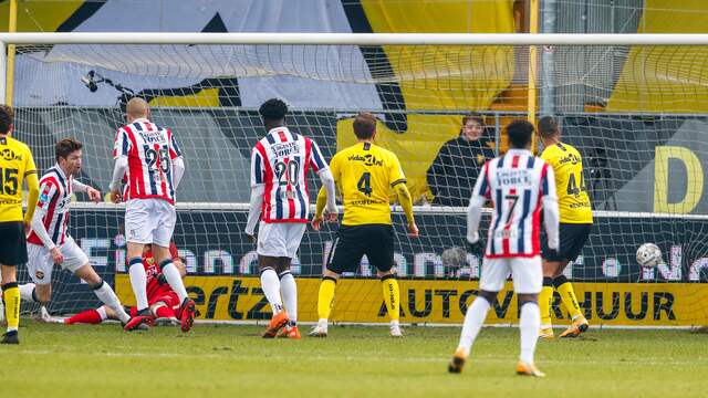 Een doelpunt van Jan-Arie van der Heijden bleek niet genoeg voor Willem II.