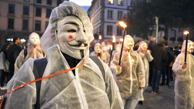In Frankrijk zijn talloze demonstraties tegen het coronabeleid geweest, zoals hier in Straatsburg begin deze maand.