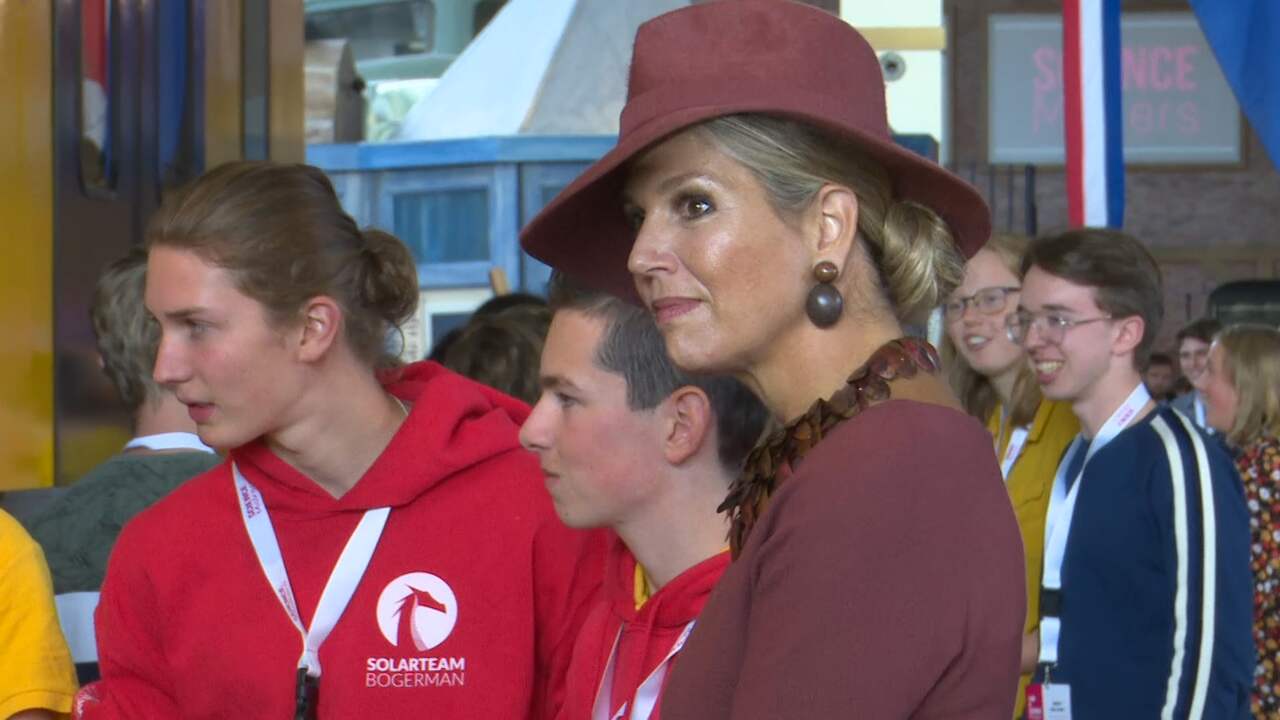 Máxima bezoekt jonge uitvinders in het Spoorwegmuseum