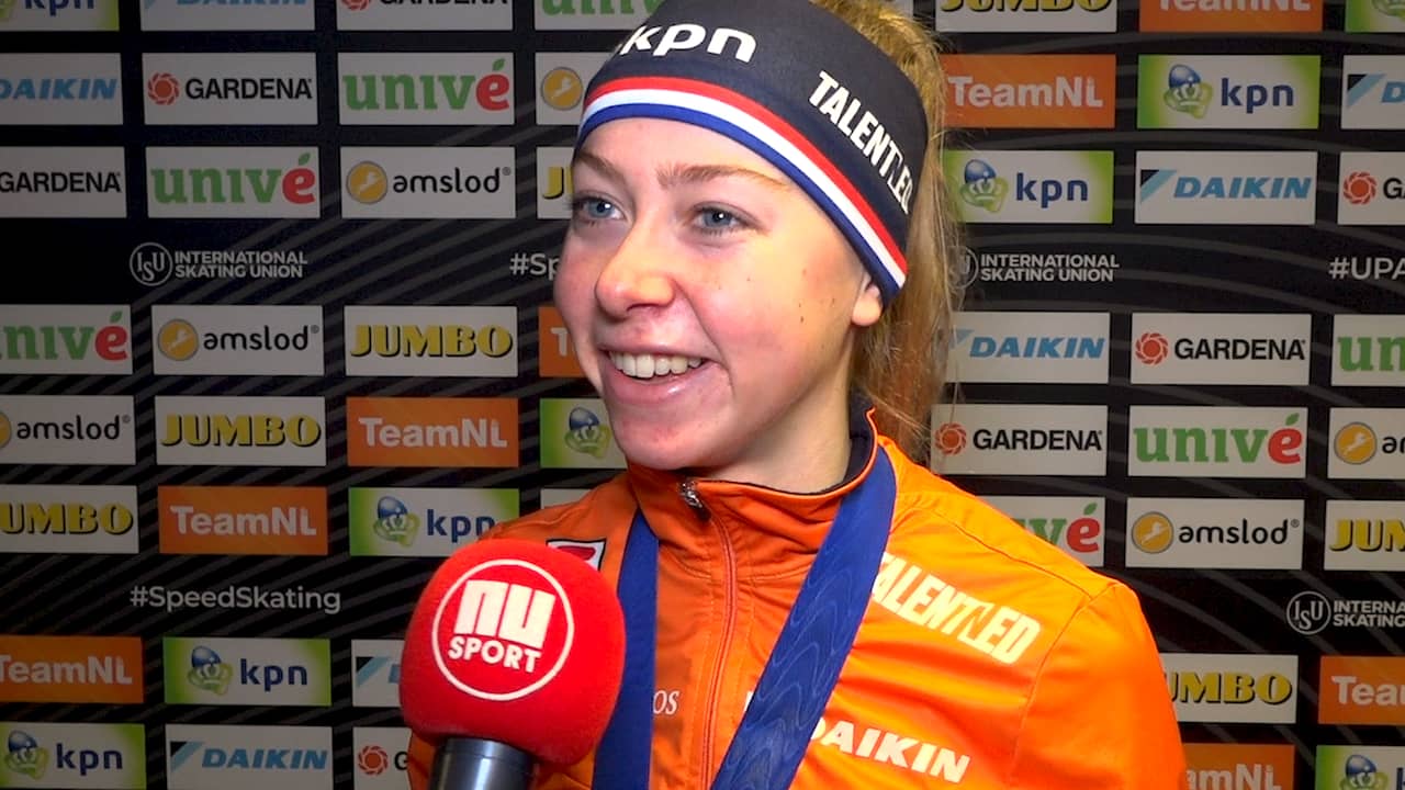 Visser na winst op 3.000 meter: 'Moet nog steeds wennen aan de druk'