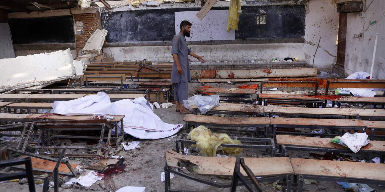 Tientallen doden door zelfmoordaanslag bij opleidingscentrum Kaboel