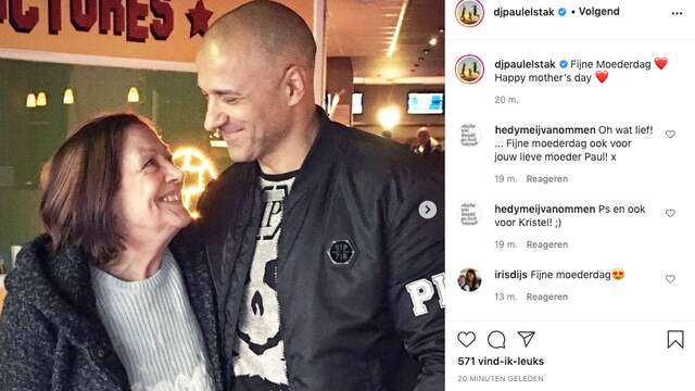 DJ Paul Elstak deelt een kiekje met zijn moeder. (Foto: Instagram/DJ Paul Elstak)