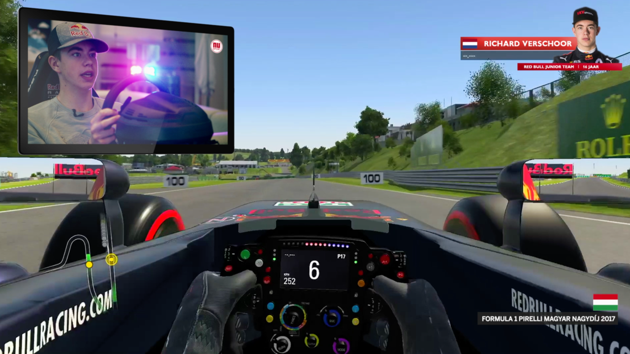Beeld uit video: Rondje Hongarije met racetalent Verschoor: Hier moet Verstappen op letten