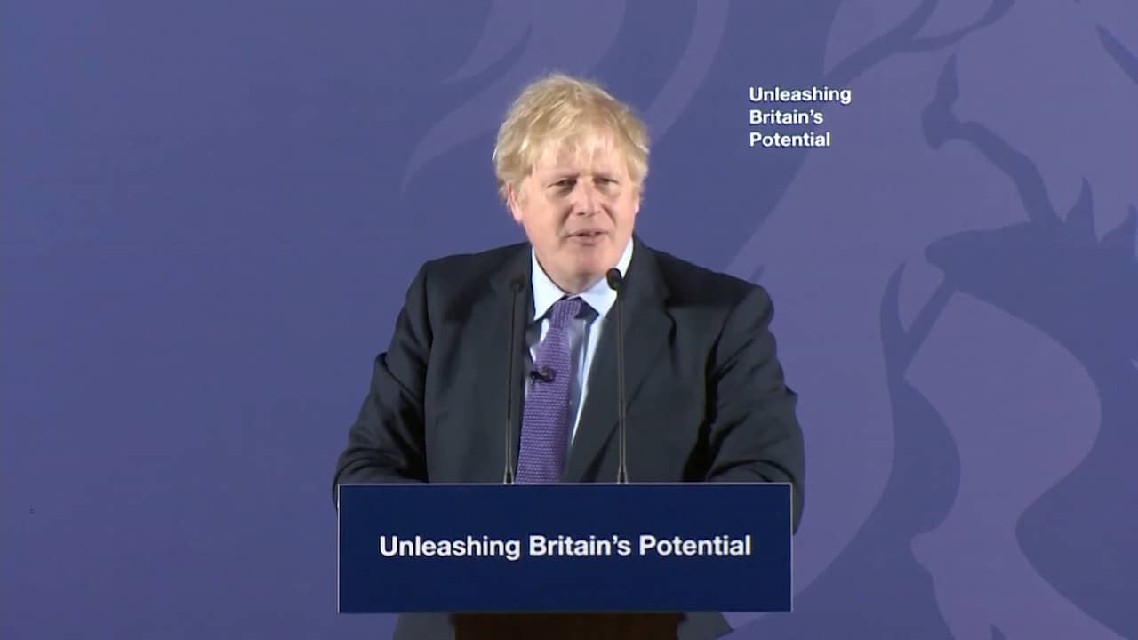 Beeld uit video: Boris Johnson: ‘We willen een vrijhandelsverdrag zoals Canada dat heeft.’