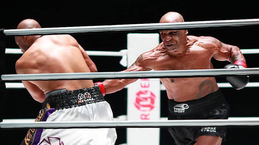 Eerste partij bokslegende Mike Tyson (54) in vijftien jaar eindigt onbeslist