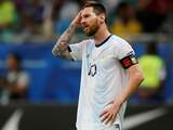 Messi heeft bitter gevoel na zeldzaam verlies Argentinië tegen Colombia